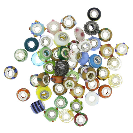 Beads Przekładki do Rzemienia mix 