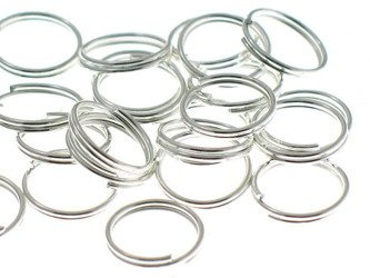 Kółka Ogniwka  Sprężynki Jubilerskie Kolor Srebrny 6mm