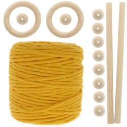 Zestaw do makramy dla początkujących 5mm 50m z akcesoriami