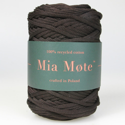 Mia Mote™ ByBag Line Sznurek Poliestrowy płaski bez rdzenia gorzka czekolada 5mm