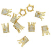  Przekładka Korona gold z cyrkonia 12x10mm
