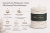 Mia Mote™ Thinny Line Sznurek bawełniany 3mm limestone