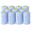 Nici poliestrowe do szycia torebek i handmade – jasnoniebieskie pastelowe 1000 m (NTF 120)