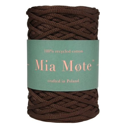 Mia Mote™ ByBag Line Sznurek Poliestrowy płaski bez rdzenia ciemny brązowy czekolada 3mm