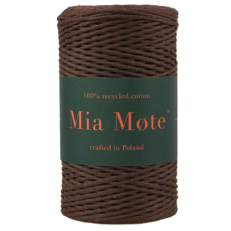 Mia Mote™ Classic Line Sznurek bawełniany skręcany do makramy 2mm Andalusite