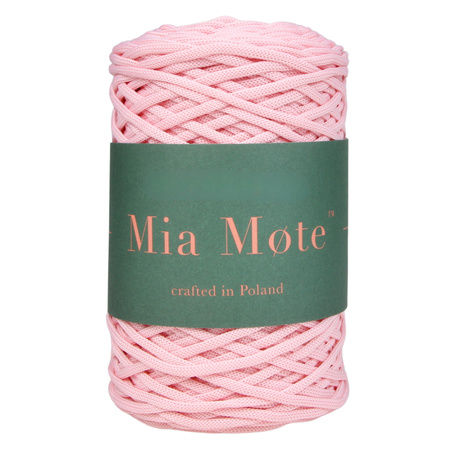 Mia Mote™ ByBag Line Sznurek Poliestrowy matowy płaski bez rdzenia jasny różowy 3mm