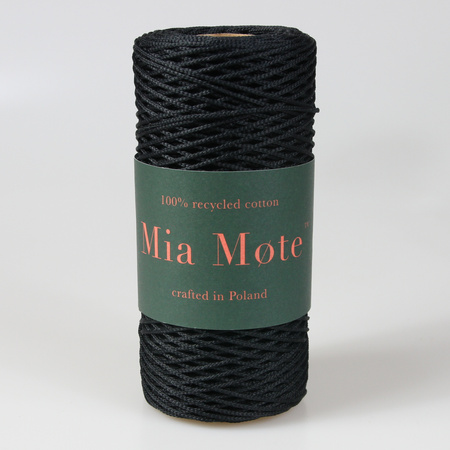 Mia Mote™ ByBag Line Sznurek pleciony poliestrowy okrągły 0.8mm Shungite