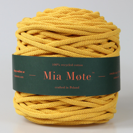 Mia Mote™ Huge Line Sznurek bawełniany pleciony do makramy 9mm Orpiment on dolomite