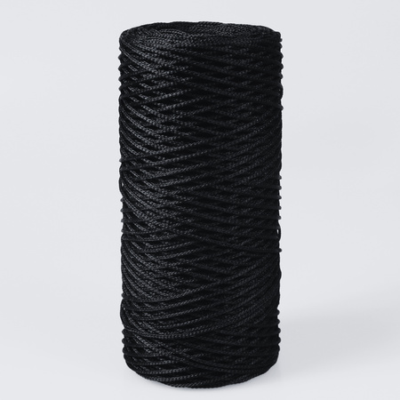 Mia Mote™ ByBag Line Sznurek pleciony poliestrowy okrągły 0.8mm Shungite