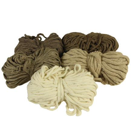 Outlet / Sznurek Bawełniany Skręcany / do Makramy / Classic Eco Line / mix / 2/3/5 mm / 200g [576]