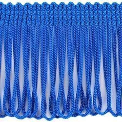 Frędzle na Taśmie Taneczne Wiskozowe Taśma z frędzlami niebieski 150mm