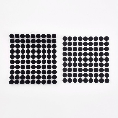Rzep samoprzylepny okrągły na rolce czarny 10mm