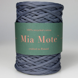 Mia Mote™ ByBag Line Sznurek Poliestrowy płaski bez rdzenia stalowy srebrny 5mm