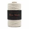 Mia Mote™ Classic Line Sznurek bawełniany skręcany do makramy 5mm limestone