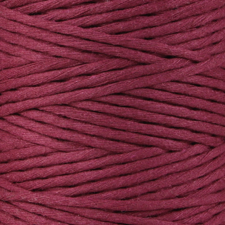 Mia Mote™ Classic Line Sznurek bawełniany skręcany do makramy Garnet 3mm