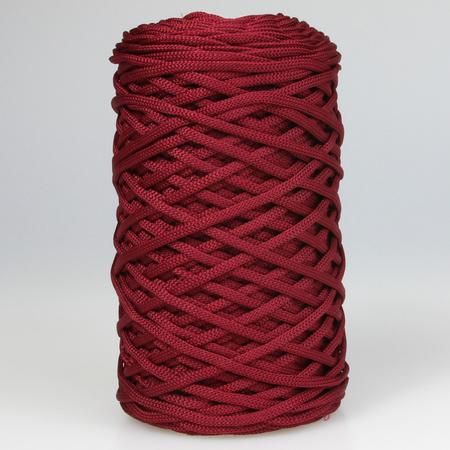 Mia Mote™ ByBag Line Sznurek Poliestrowy matowy płaski bez rdzenia bordowy 3mm