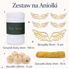 Zestaw do Makramy DIY na Aniołki Anioły Sznurek Biały i Skrzydła