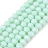 Koraliki Fasetowane Kryształki Szklane Rondelle Miętowy 3.8x3mm