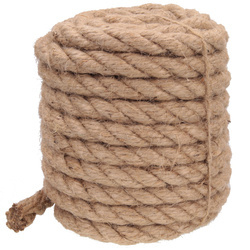 3PLY Sznur lina jutowa żeglarska kręcona dekoracyjna eco 12mm