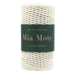 Mia Mote™ Petit Line Outlet CUT Sznurek bawełniany pleciony  2mm limestone