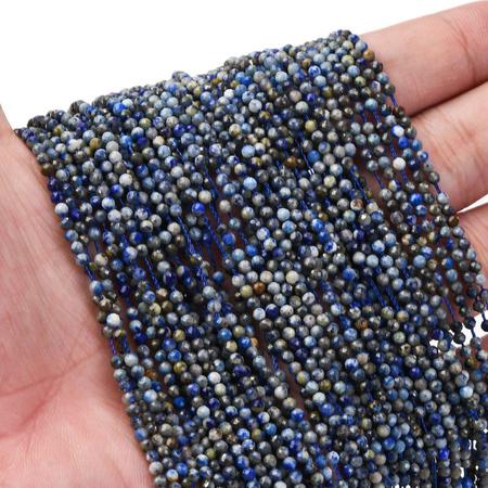 Lapis Lazuli - kamień mądrości, intuicji i wewnętrznego spokoju - kula fasetowana 2mm
