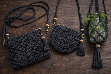 Mia Mote™ ByBag Line Sznurek Poliestrowy płaski bez rdzenia czarny 5mm