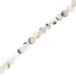 Agat Old Lace Kamień Jubilerski gładki kula 6mm