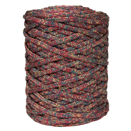 Mia Mote™ ByBag Line Lurex Sznurek Poliestrowy płaski bez rdzenia Świąteczny ze złotą nitką 5mm