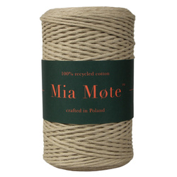 Mia Mote™ Classic Line Sznurek bawełniany skręcany do makramy 2mm moonstone
