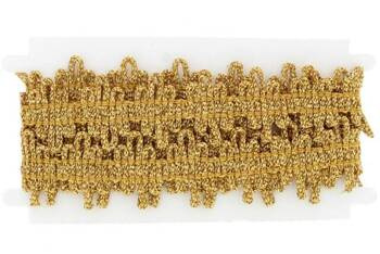 Taśma Tasiemka Pasmanteryjna Ozdobna Metalizowana Wstążka Kolor Złoty 20mm