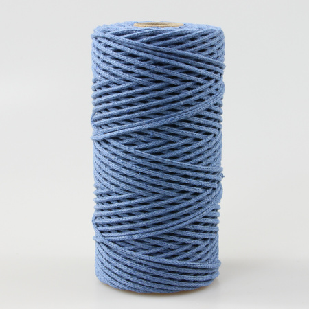 Mia Mote™ Petit Line OUTLET CUT  Sznurek pleciony bawełniany 2mm Lapis Lazuli