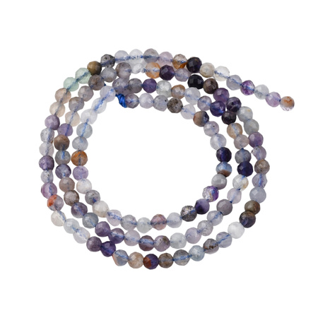 Fluoryt naturalny - kamień klarowności, harmonii i koncentracji - kula fasetowana 3mm