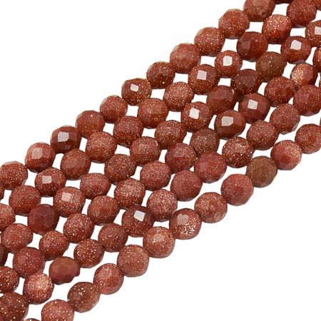 Piasek pustyni - kamień ciepła, pewności siebie i blasku - kula fasetowana 2 mm