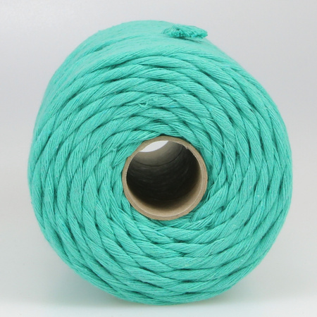 Mia Mote™ Classic Line Sznurek bawełniany skręcany do makramy 2mm Malachite Green