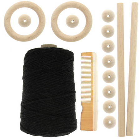 Zestaw do makramy dla początkujących 3mm z akcesoriami