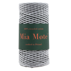 Mia Mote™ Petit Line Sznurek pleciony bawełniany 2mm Basalt Grit