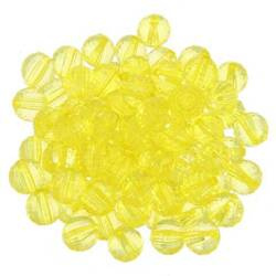 Kryształki Lodowe Fasetowane Koraliki Akrylowe cytrynowe 10mm