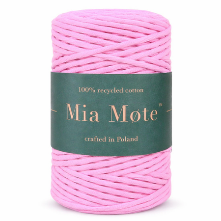 Mia Mote™ Classic Line Sznurek bawełniany skręcany do makramy 3mm morganite