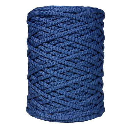 Sznurek poliestrowy płaski 3 mm bez rdzenia – do torebek i makramy, Niebieski | Lapis Lazuli | Mia Mote™ ByBag