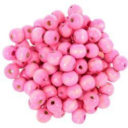 Koraliki Drewniane Naturalne Malowane Kula 10mm