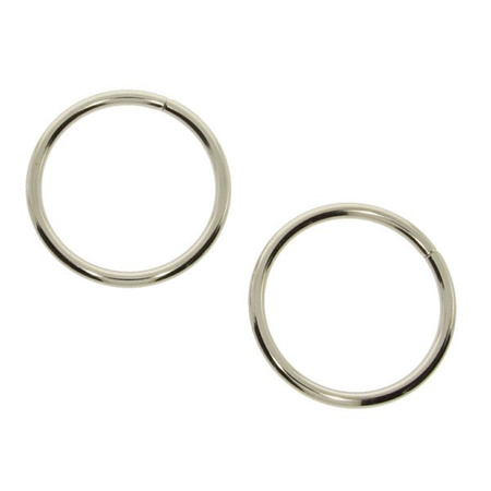 Kółko metalowe kaletnicze otwierane do torebki na zawieszki do rękodzieła srebrny oksydowany 30mm