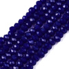 Koraliki Fasetowane Kryształki Szklane Rondelle Kobaltowy 2.7x1.5mm