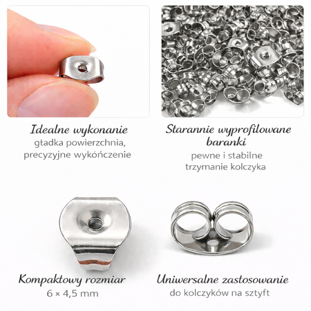 Baranki Stal Chirurgiczna 6x4.5mm