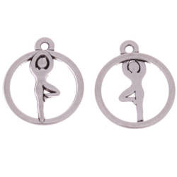 Zawieszka charms wisior baletnica 19x16mm