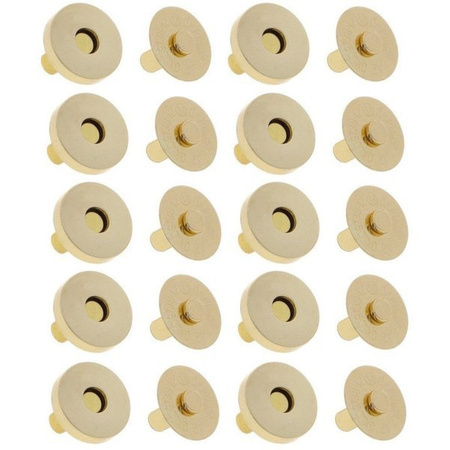 Zapięcie magnetyczne magnes złoty 14x14mm