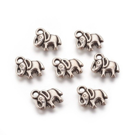 Zawieszka Metalowa Słoń 12x11 mm