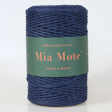 Mia Mote™ Classic Line Sznurek bawełniany skręcany do makramy Star Sapphire 2mm