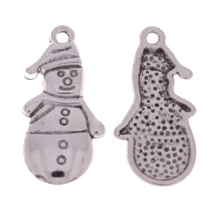 Zawieszka charms wisior bałwan 25x12.5mm 