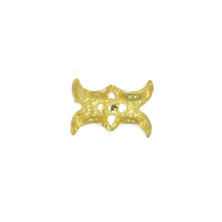 Przekładka Łącznik z Cyrkoniami Złoty zielony 11x15mm