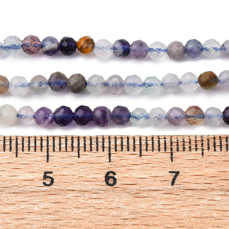 Fluoryt naturalny - kamień klarowności, harmonii i koncentracji - kula fasetowana 3mm